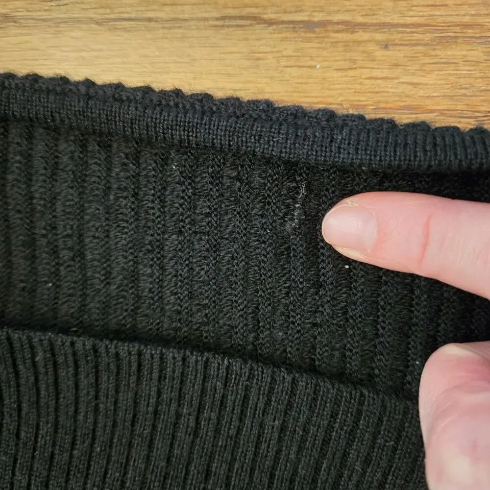 Black Open-Front Women's Sweater Cardigan